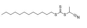 Cromatografia de quelato de metal 1-cianoetil dodecil carbonotritioato CAS No. 1186022-27-4 C16H29NS3 Pureza 95%