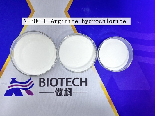 N-BOC-L-Arginina Cloridrato CAS 35897-34-8 Puro Branco 98% Puro Ponto de Fusão 109°C Condições de Armazenamento Secado