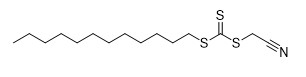 Reagente Dodecyl CAS da JANGADA de Cyanomethyl Trithiocarbonate 796045-97-1 C15H27NS3 97%