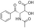 Ácido treo-2-hidroxi-3-acetilamino-4-oxo-4-fenilbutanoico,87081-54-7