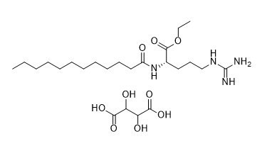 Tartrate saudável C24H46N4O9 dos aditivos de alimento N do COA Alpha Lauroyl Arginine Ethyl Ester