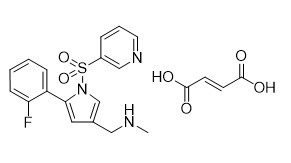 Fumarate CAS 1260141-27-2 de Vonoprazan da pureza de 99% branco aos intermediários cristalinos esbranquiçados dos APIs do pó
