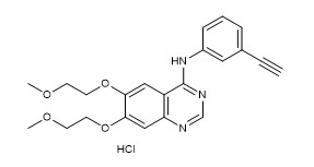 Pureza 99% Cloridrato de Erlotinibe 183319-69-9 Pó cristalino branco ou esbranquiçado C22H24ClN3O4