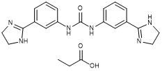 Pureza 99% de CAS 55750-06-6 do Dipropionate de Imidocarb branco ou Gray White Crystalline Powder C22H26N6O3