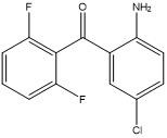 (2-Amino-5-Chlorophenyl) (2,6-Difluorophenyl) composto Heterocyclic CAS 28910-83-0 de Methanone