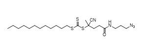 5- ((3-Azidopropyl) amino) - 2-cyano-5-oxopentan-2-yl carbonotrithioate dodecyl CAS No.	1644536-24-2 C22H39N5OS3
