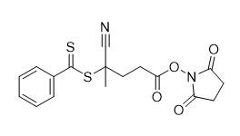 N-succinimidil 4-ciano-4-(fenilcarbonotioiltio)pentanoato Nº CAS 864066-74-0 C17H16N2O4S2 95%