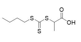 ácido 2-(((butiltio)carbonotioil)tio)propanoico Nº CAS 480436-46-2 C8H14O2S3 Pó amarelo