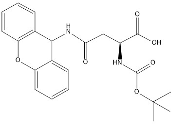 CAS 65420-40-8 Boc-Asn Xan -OH Derivados de aminoácidos com 98% de pureza C22H24N2O6 Pó branco a não branco