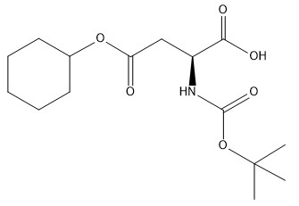 Derivados de aminoácidos Boc-Asp(OcHx)-OH Nº CAS 73821-95-1 Pureza 98% CC15H25NO6