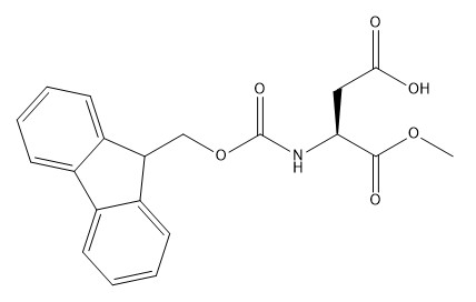 Derivados CAS No do ácido aminado da pureza 98% .145038-52-4 Fmoc-Asp-OMe C20H19NO6
