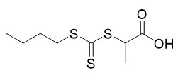 Reagente 2 ((carbonothioyl (de Butylthio))) CAS No ácido propanoic thio da JANGADA. 480436-46-2 pó C8H14O2S3 amarelo