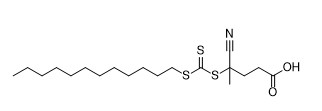 4-Cyano-4-dodecylsulfanylcarbothioylsulfanylpentanoic CAS No ácido. 870196-80-8 C19H33NO2S3 fora branco para amarelar o sólido