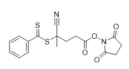 Reagente CAS da JANGADA de N-Succinimidyl 4-Cyano-4- (Phenylcarbonothioylthio) Pentanoate 864066-74-0 C17H16N2O4S2 95%