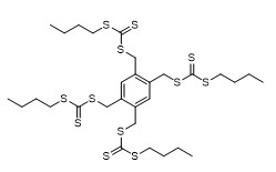 C, C, C”, ''' de C - [1, 2, 4, 5-Benzenetetrayltetrak é (o metileno)] Tetrakis (Carbonotrithioate C-butílico)