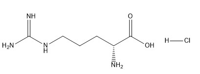 Hidrocloro C6H15ClN4O2 da D-arginina de CAS 627-75-8 dos derivados do ácido aminado da pureza 98%