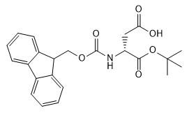 Pureza C23H25NO6 98% do Fmoc-D-Asp-Otbu dos derivados do ácido aminado de CAS No 134098-70-7