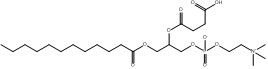 CAS 118426-36-1 oxy (fosfato 2 ((3-Carboxypropanoyl)) - 3 propyl (dodecanoyloxy) do etilo 2 (do trimethylammonio))