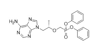 S -difenil 1-6-amino-9H-purina-9-il propan-2-il oxy methyl phosphonate para TFA Pó amarelo pálido M.W 439.41 Pureza 95%