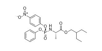 N-[(S) - ((4-Nitrophenoxy) phenoxyphosphinyl]-L-alanina 2-ethylbutyl Ester 1354823-36-1 Amarelo até branco 95%