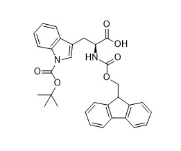Fmoc-Trp (Boc) - OH CAS No 143824-78-6 para os derivados dos ácidos aminados brancos à pureza esbranquiçado 98% do pó